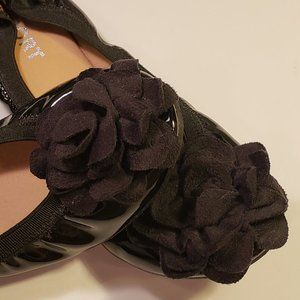 WOMEN'S REPORT Slip On Comfort Light Ballet Flat Flower Top  8.5